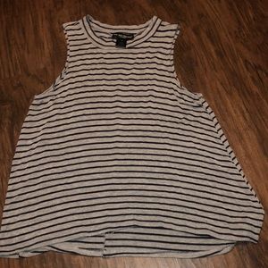 Striped Mockneck Tank Top